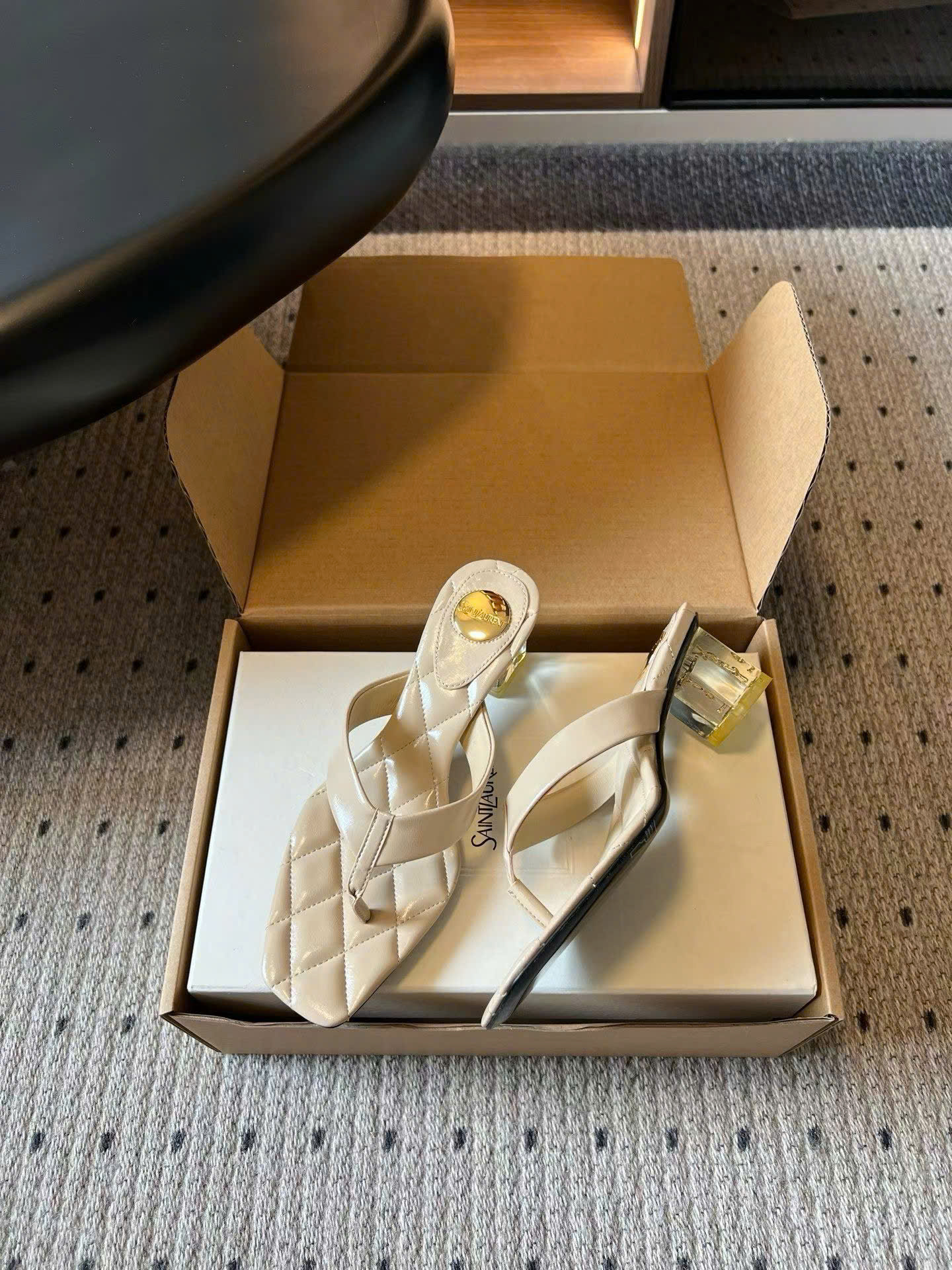 Saint Laurent Sip Sandals Smooth Leather - Image 7