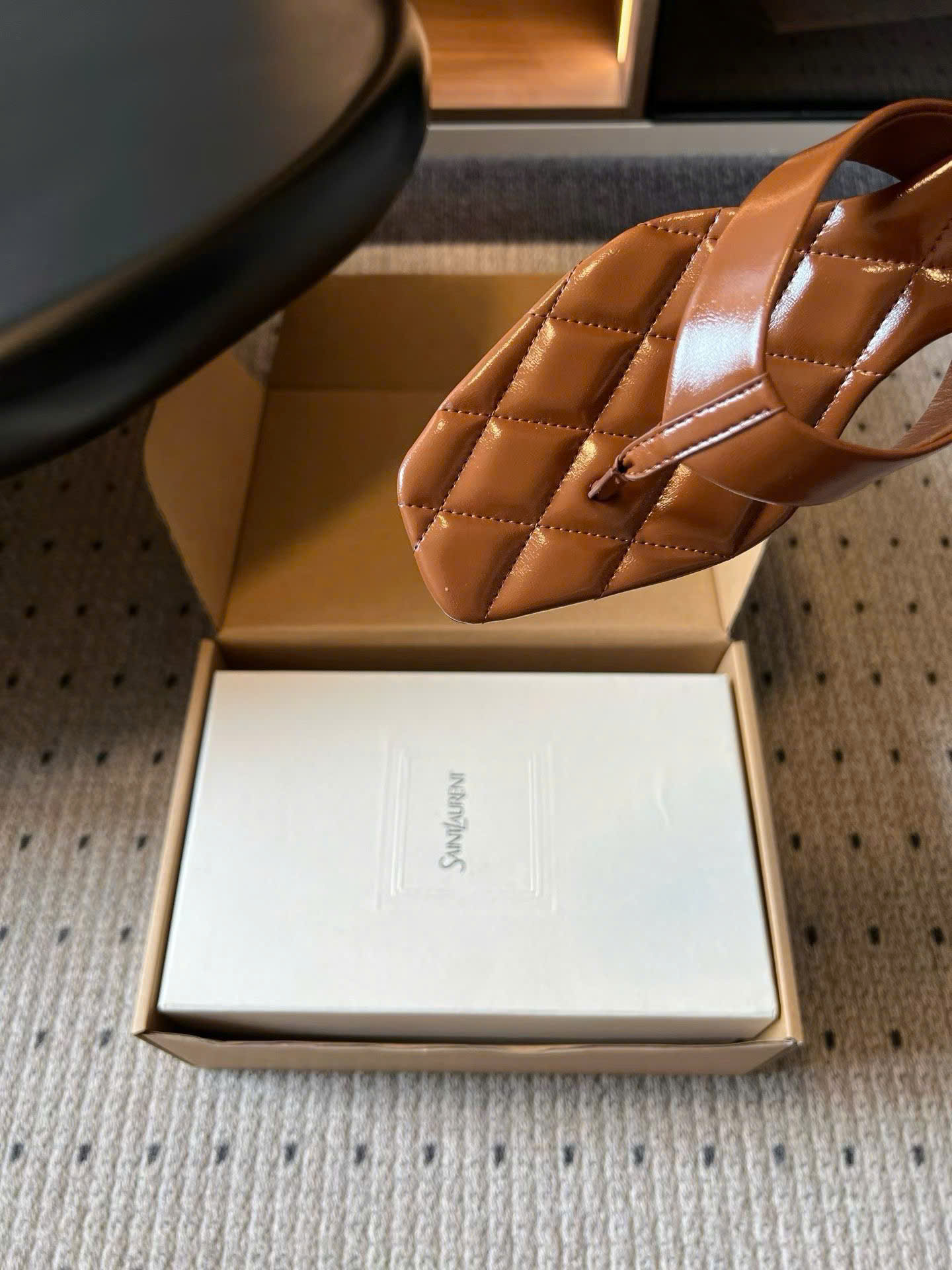 Saint Laurent Sip Sandals Smooth Leather - Image 4