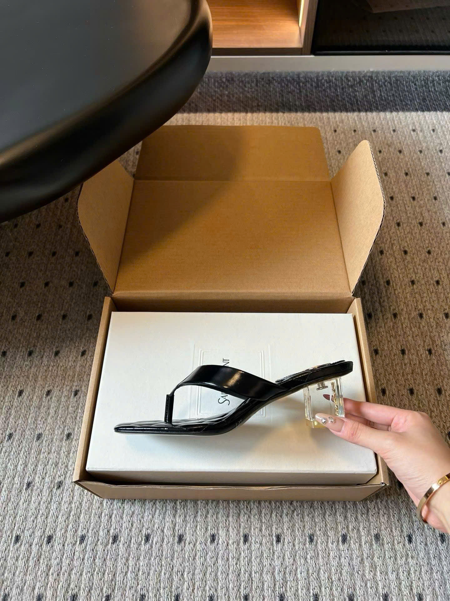 Saint Laurent Sip Sandals Smooth Leather - Image 6