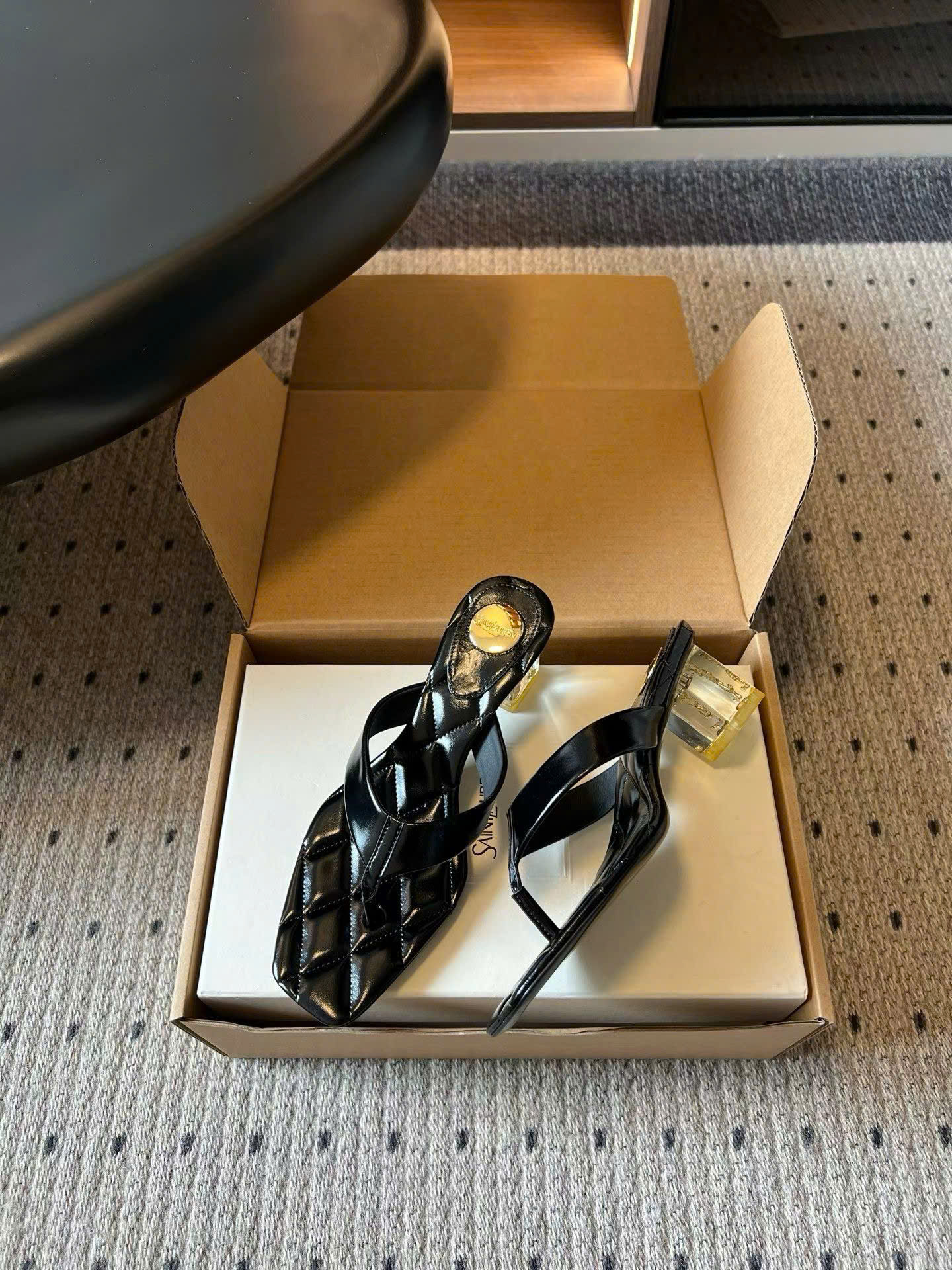 Saint Laurent Sip Sandals Smooth Leather - Image 7