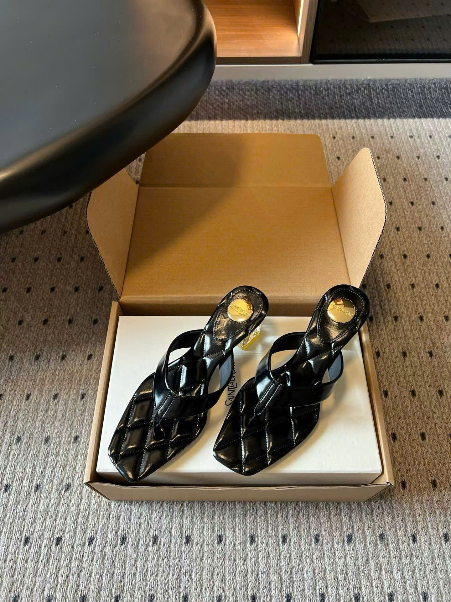 Saint Laurent Sip Sandals Smooth Leather - Image 9
