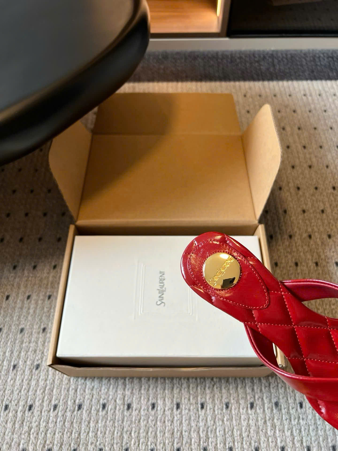 Saint Laurent Sip Sandals Smooth Leather - Image 3