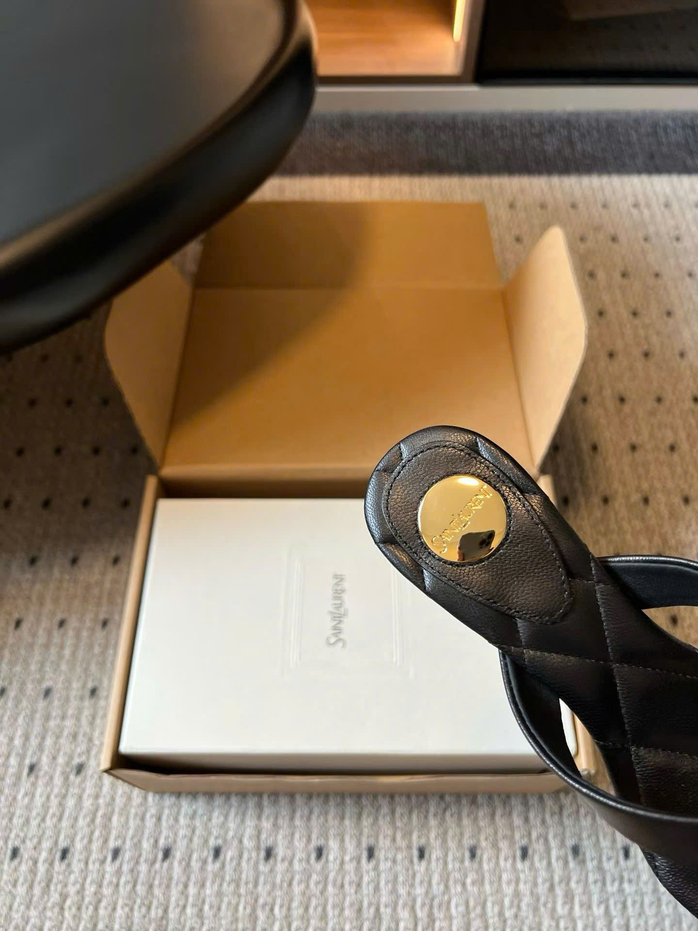 Saint Laurent Sip Sandals Smooth Leather - Image 3