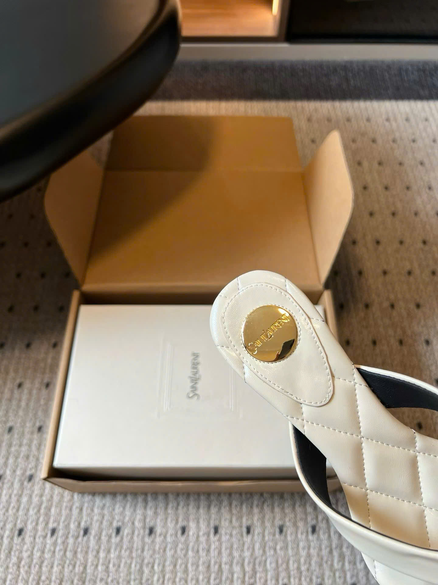 Saint Laurent Sip Sandals Smooth Leather - Image 3