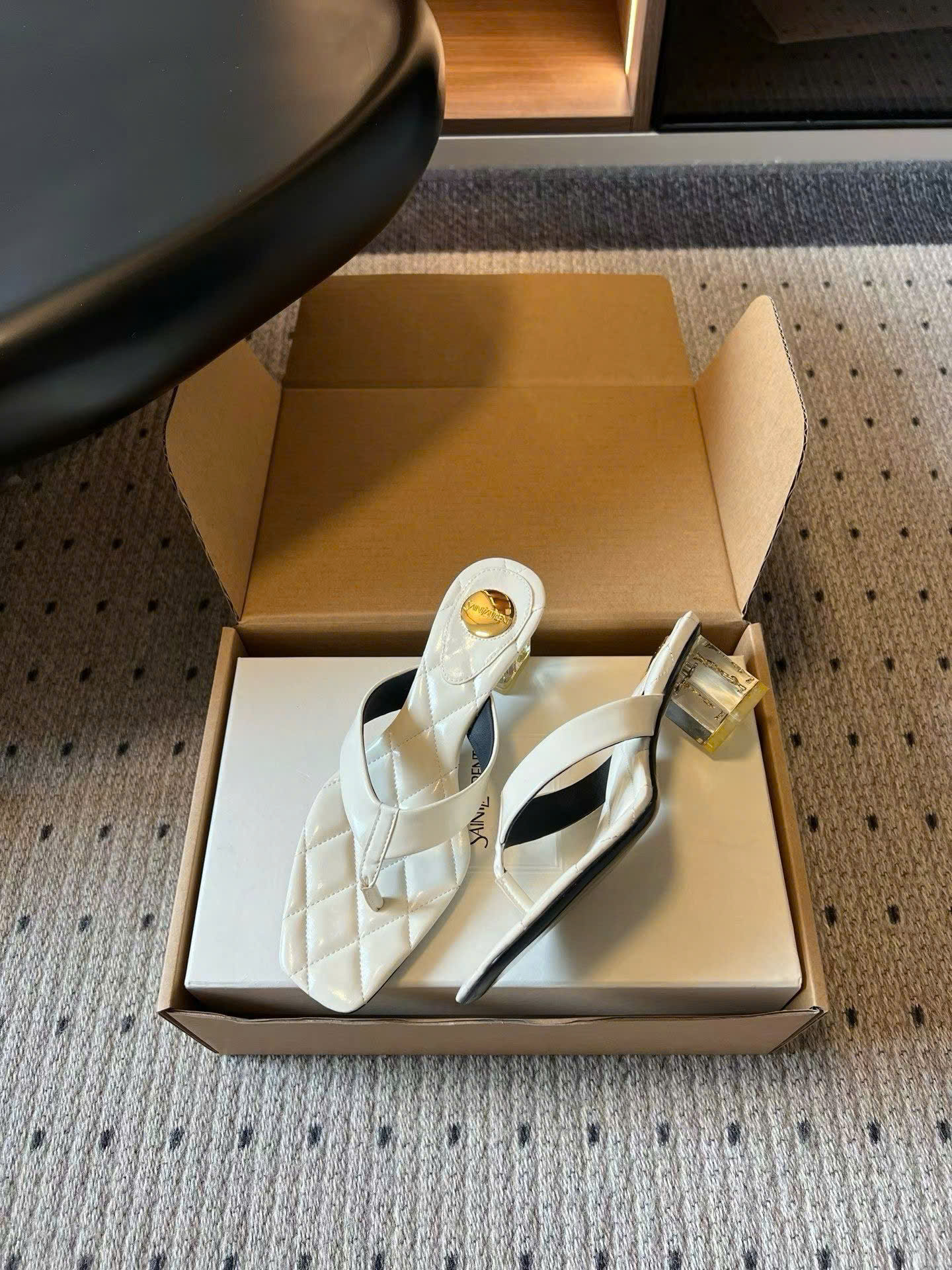 Saint Laurent Sip Sandals Smooth Leather - Image 7