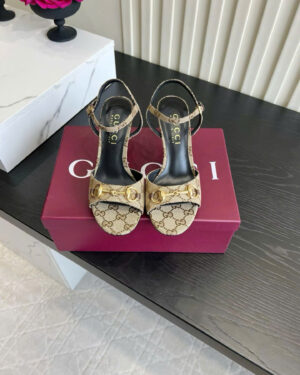 Gucci Horsebit Heeled Sandal 7cm
