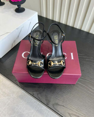 Gucci Horsebit Heeled Sandal 7cm